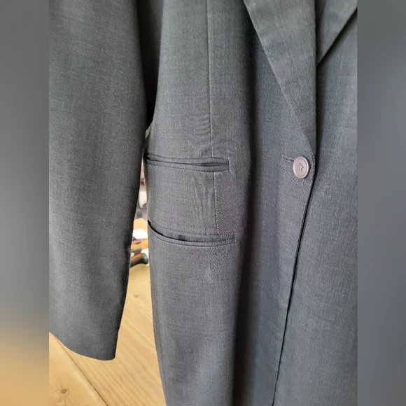 Vintage Larry Levine Classic Gray Womens Blazer Size 10 - Picture 5 of 16